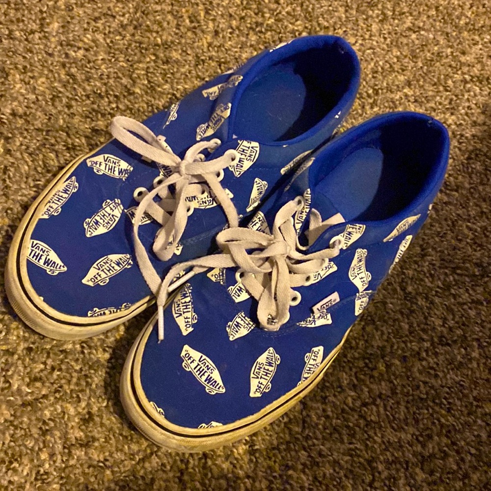 Blue off the wall skateboard Vans